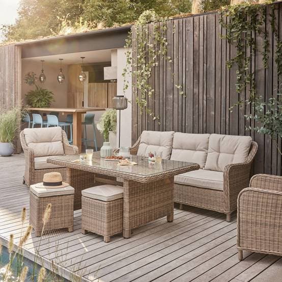 Loungeset aus geflochtenem Kunststoff Sienne 7 Personen