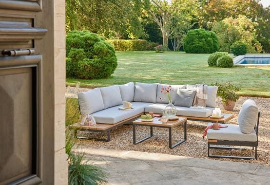 Gartenlounge Aluminium Anthrazit 6 Personen Engy ECLOZ