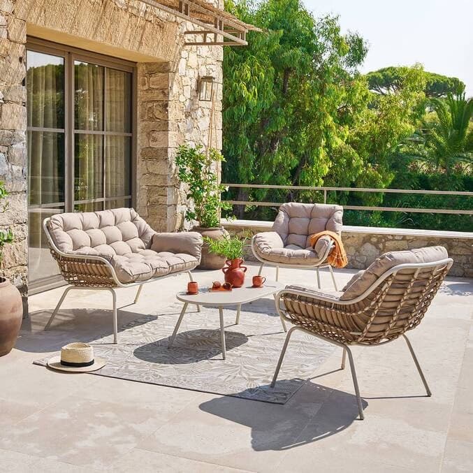 Gartenmöbel-Set PAOPAO Beige / Argile