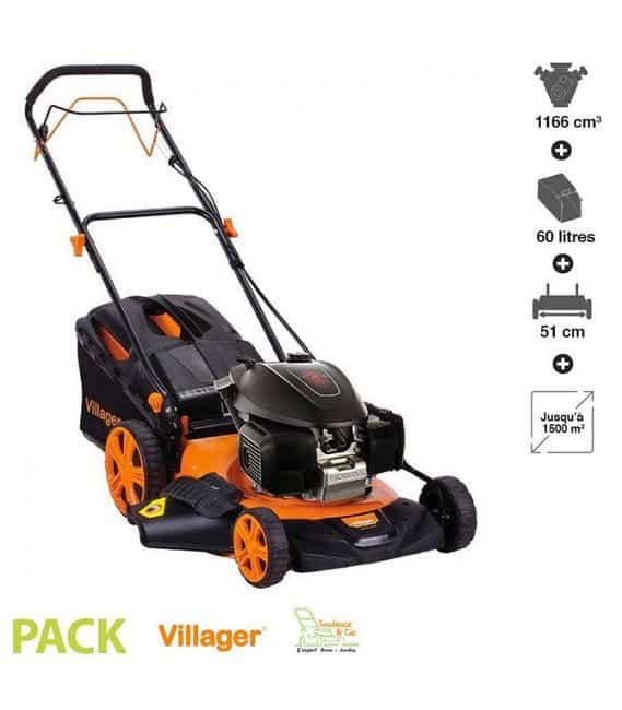 VILLAGER Atlas 5111H – Benzin-Rasenmäher Honda 50 cm